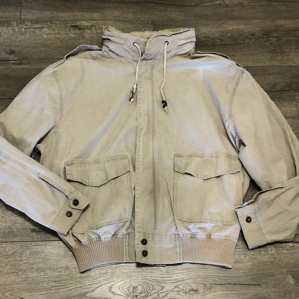 Banana Republic Safari & Travel Jacket Khaki hood - Picture 2 of 9